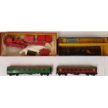 Collection of Four Hornby Dublo OO Gauge Items - T.P.O. Mail Van Set 2 Rail without carriage;