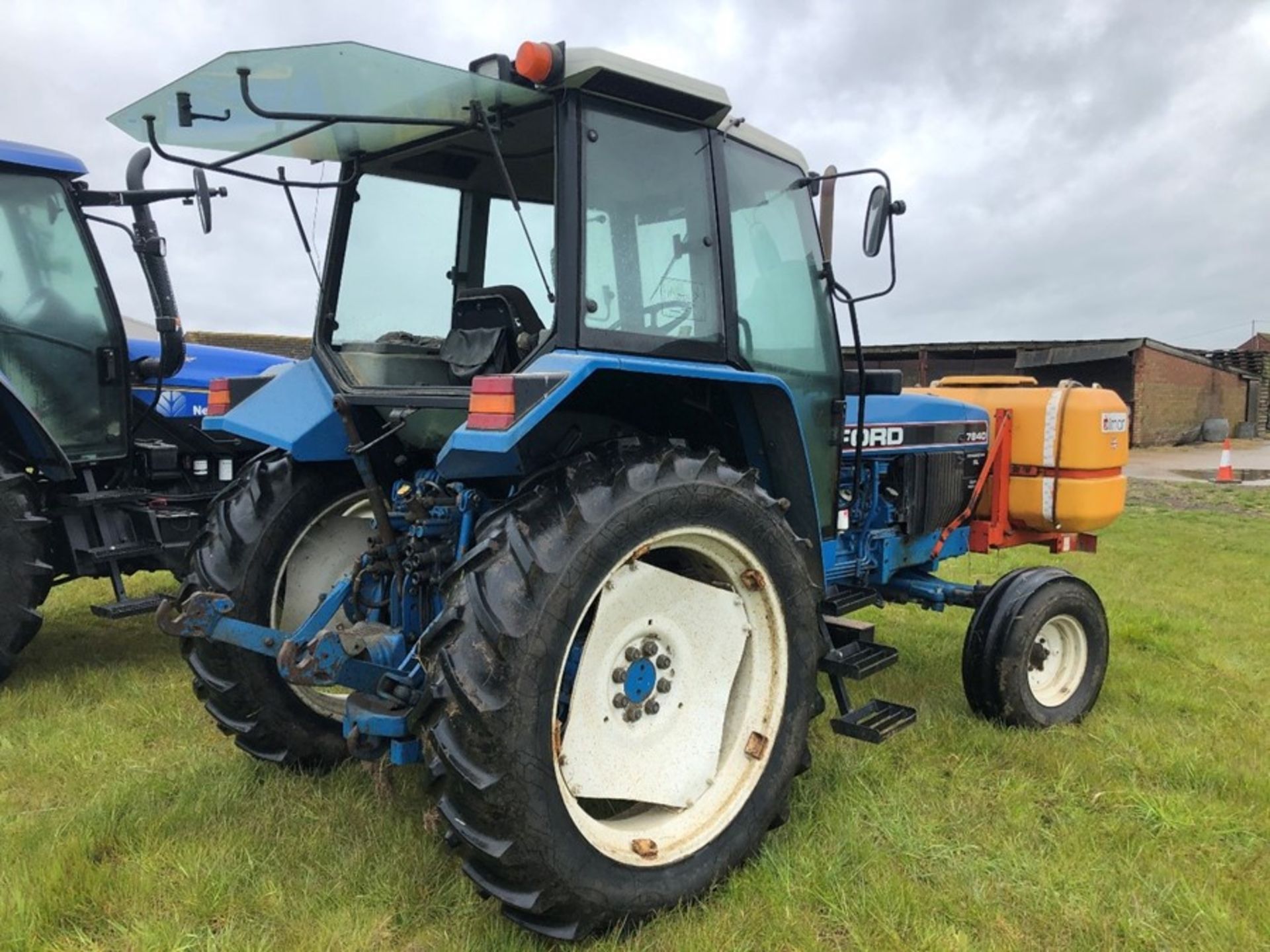 (94) Ford 7840 Powerstar SL 2wd tractor, 4,551 hours, dual power. air con, Reg L56 UVL, Rear 13.6 - Image 9 of 11