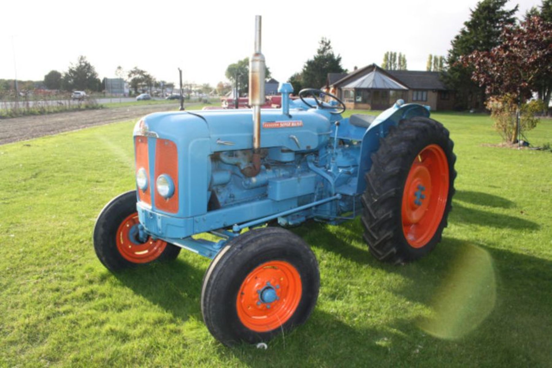 Fordson Super Major, Blue & Orange, supplied by MG Mitchell Rowlands, new clock. 12.4-36R rear