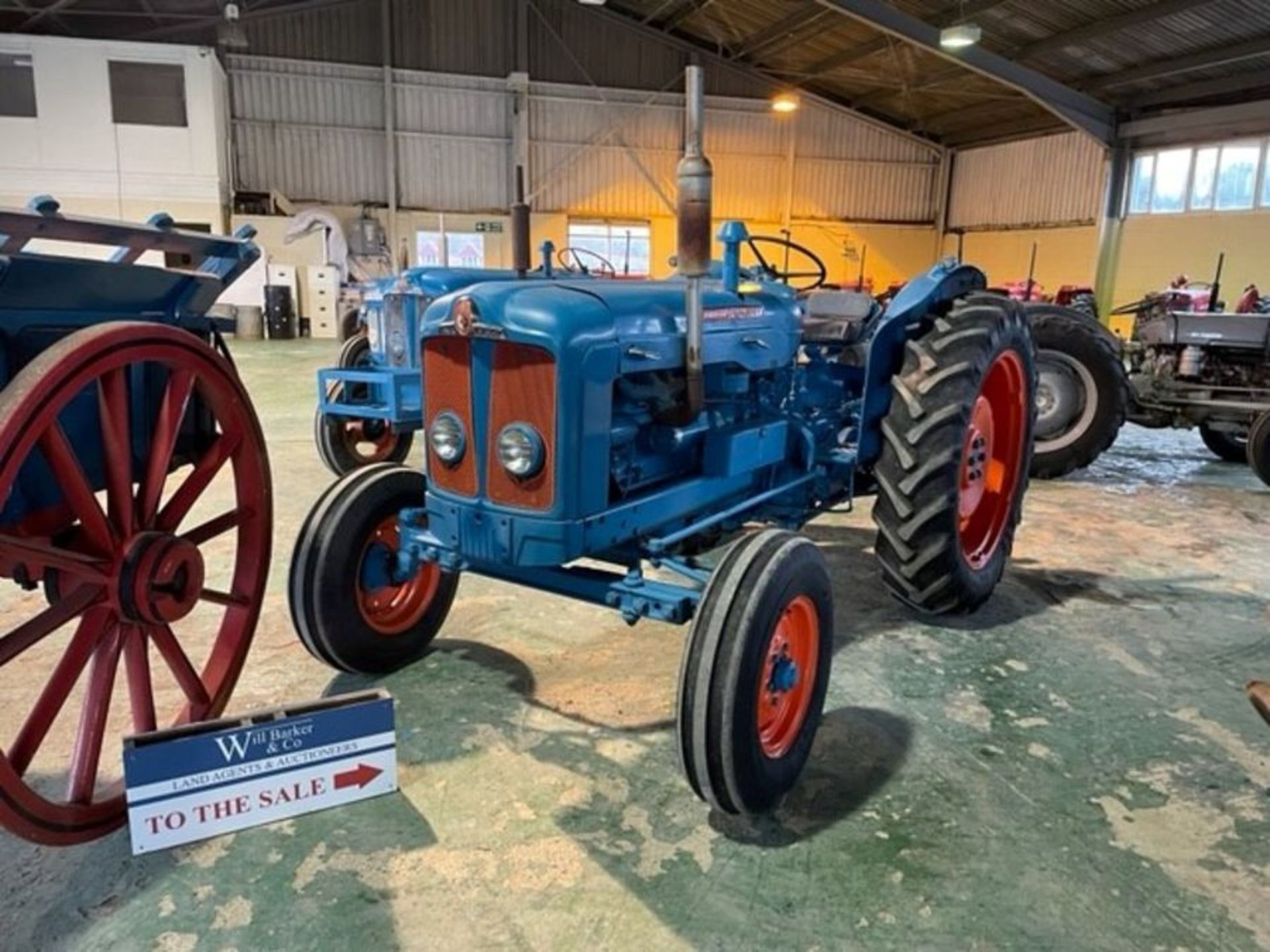 Fordson Super Major, Blue & Orange, supplied by MG Mitchell Rowlands, new clock. 12.4-36R rear - Image 4 of 5