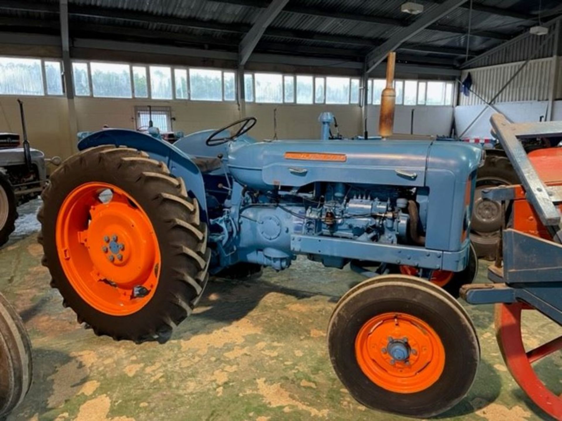 Fordson Super Major, Blue & Orange, supplied by MG Mitchell Rowlands, new clock. 12.4-36R rear - Image 3 of 5