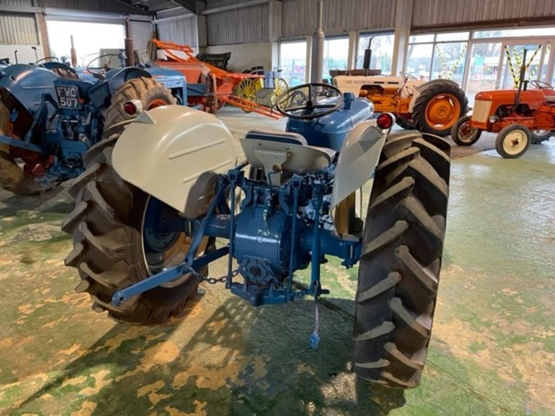 Fordson Super Dexta, Blue & Grey, new clock, with pick-up hitch,12.4-28 rear tyres, 6.00-16 front - Image 5 of 5