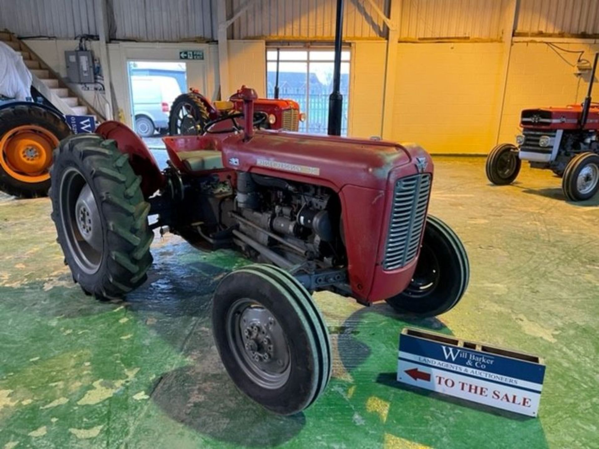 Massey Ferguson 35, 3 cylinder diesel, with pick-up hitch, SN 18247. 12.4-28 rear tyres, 6.00-16