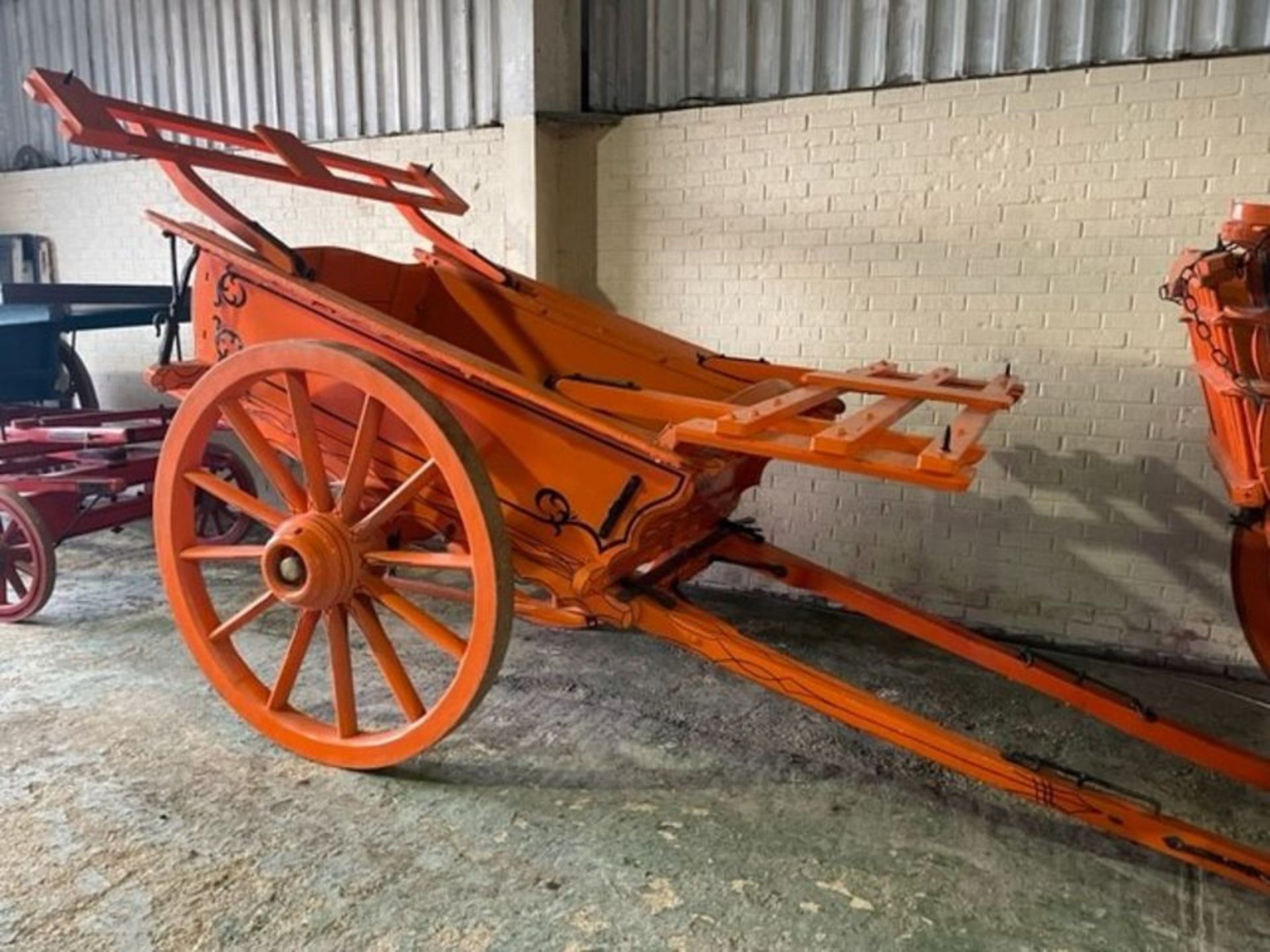 Lincolnshire 2 wheel wagon, A & P O’Connor, Lodge Farm, Castle Acre, Makers - D T Gratton & Sons,