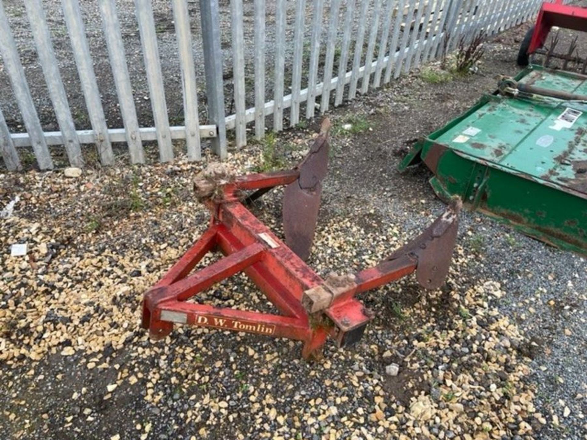 D W Tomlin 2 leg subsoiler/ridger for compact tractor