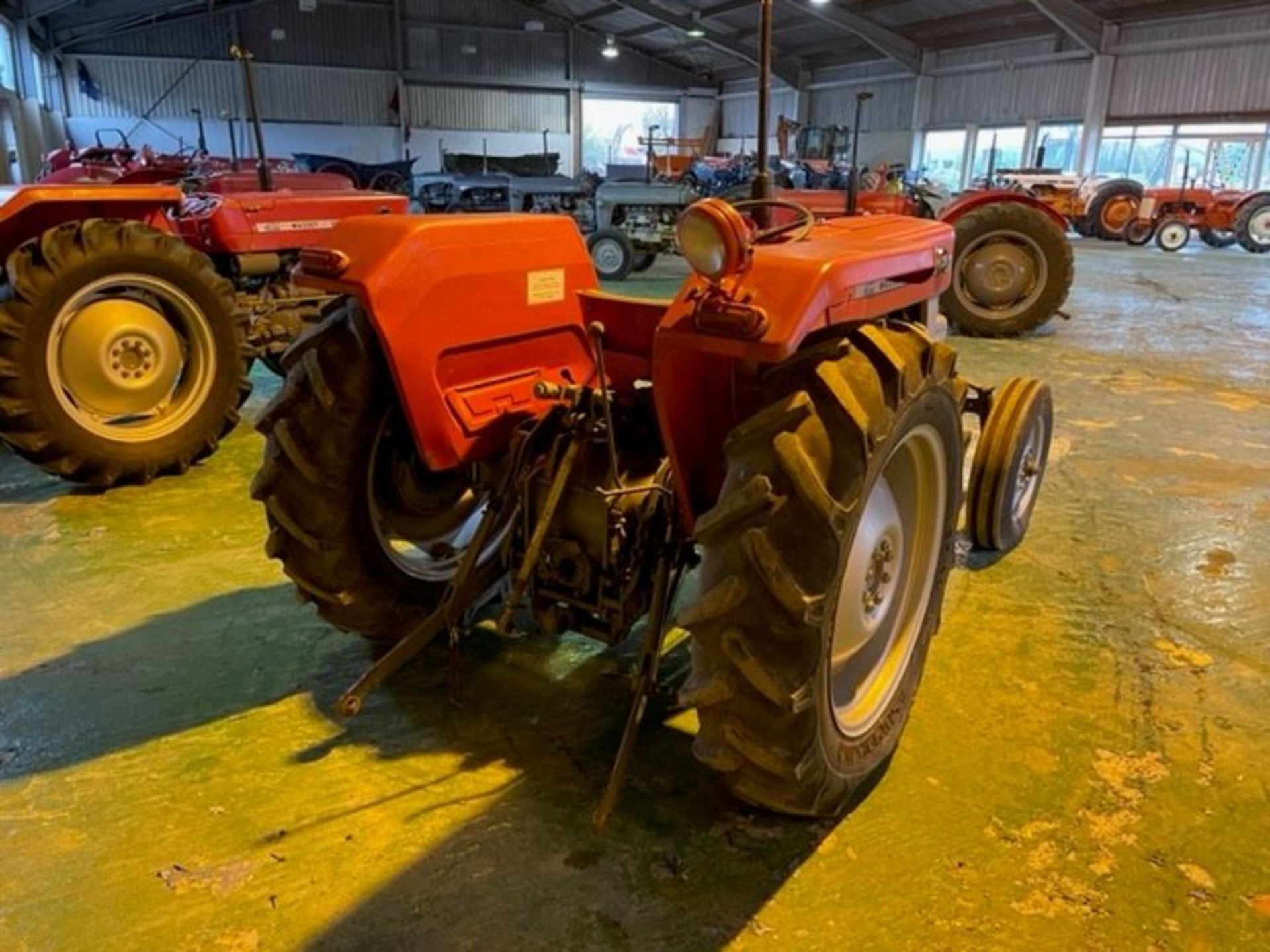 Massey Ferguson 135, straight front axle, new clock, with pick-up hitch, SN 424308. 12.4-28 rear - Image 6 of 6