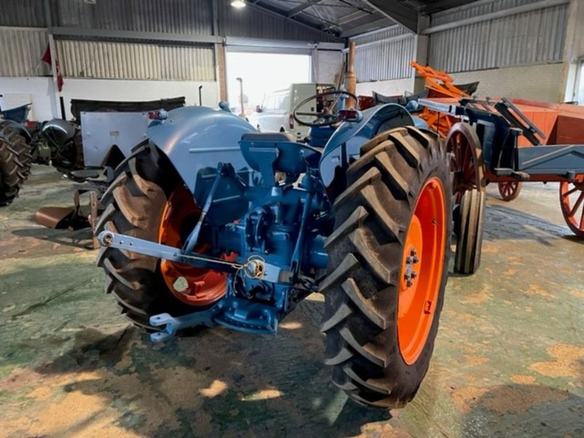 Fordson Super Major, Blue & Orange, supplied by MG Mitchell Rowlands, new clock. 12.4-36R rear - Image 5 of 5