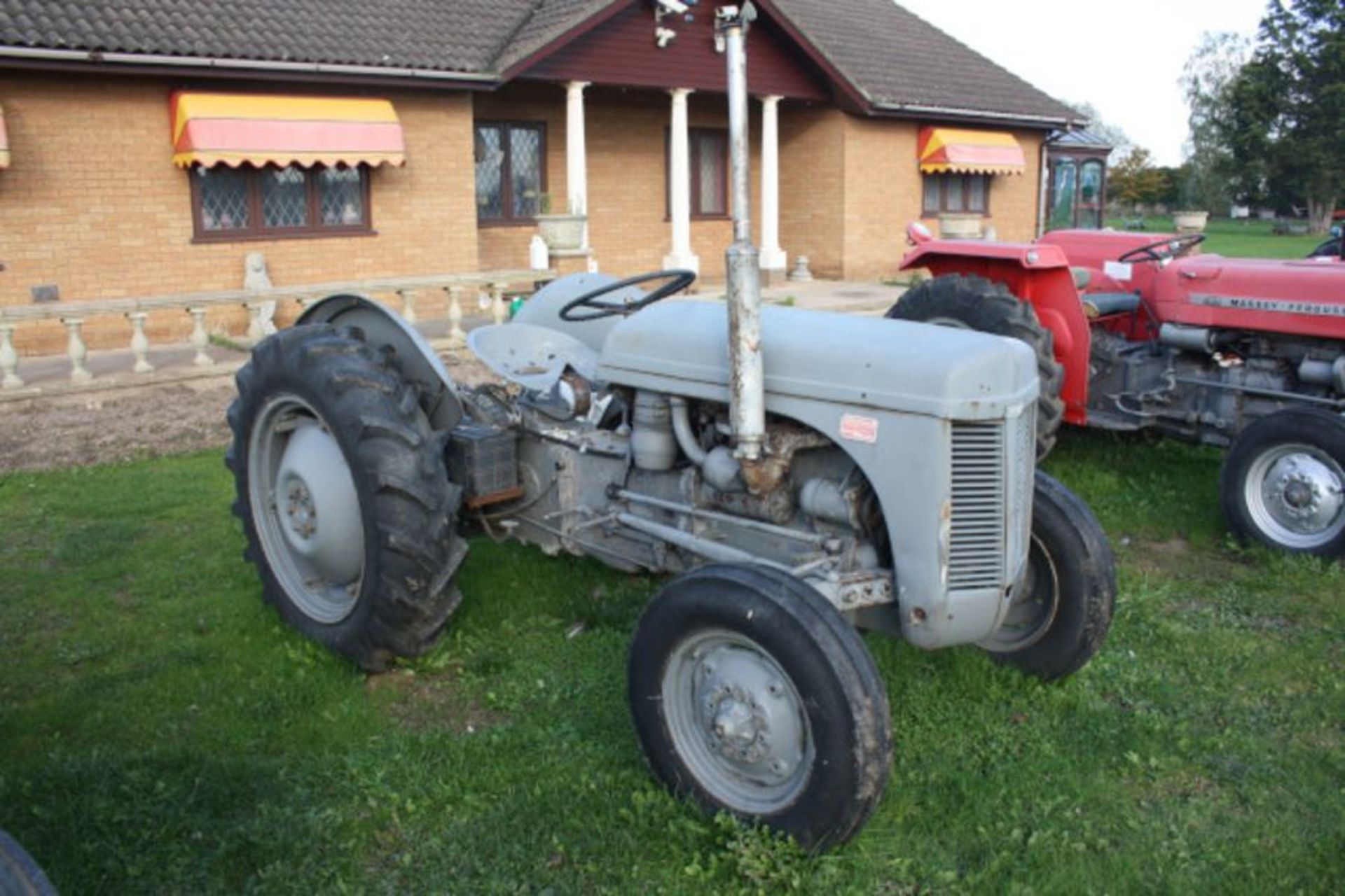 Massey-Harris-Ferguson TEF diesel with T bar pick-up hitch, SN TEF473527, 11.2-28 rear tyres, 6.00- - Image 2 of 5