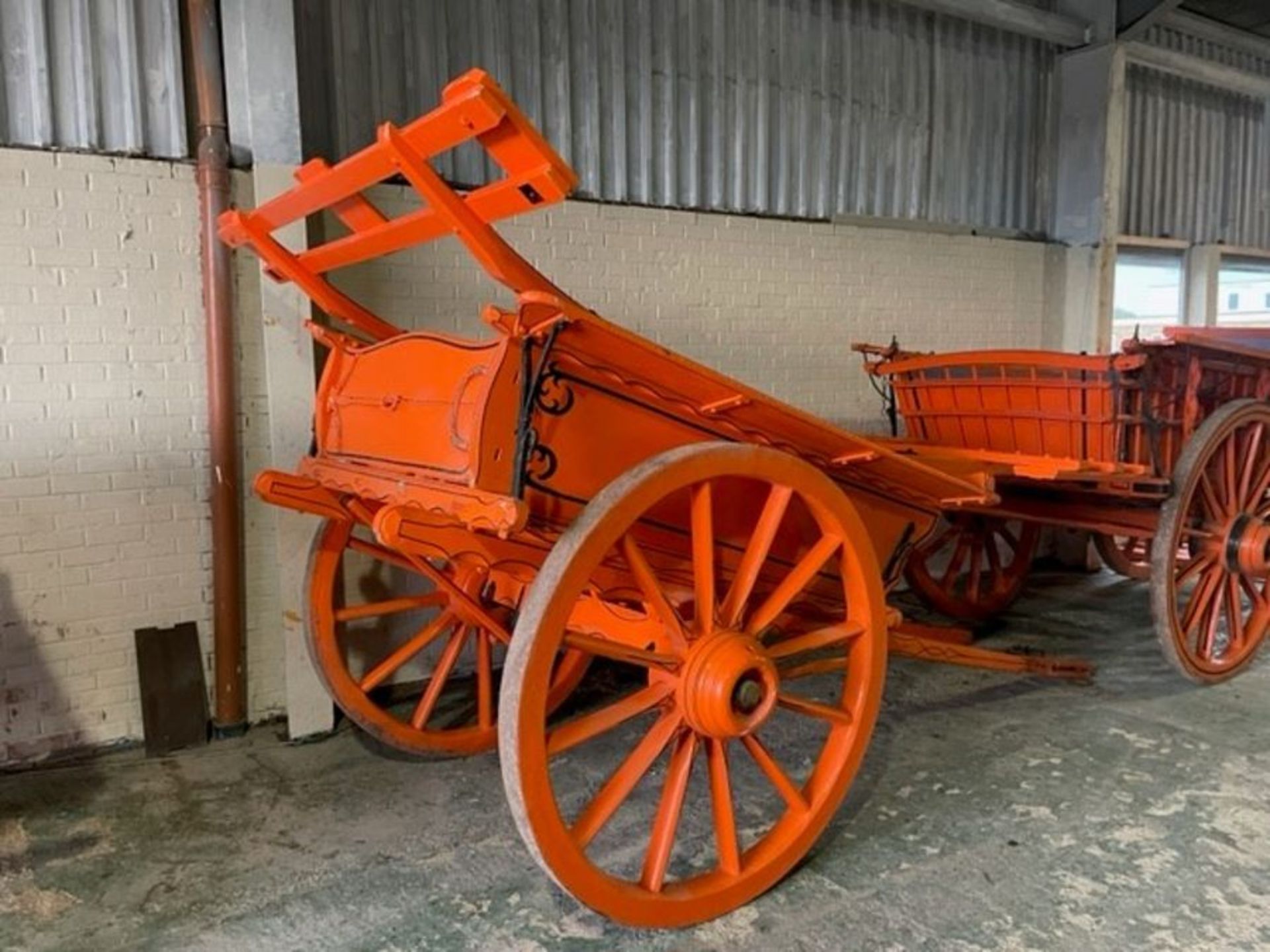 Lincolnshire 2 wheel wagon, A & P O’Connor, Lodge Farm, Castle Acre, Makers - D T Gratton & Sons, - Image 4 of 4