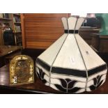 BOOK SLIDE & TIFFANY STYLE LAMP SHADE