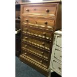 PINE CHEST OF 6 DRAWERS