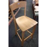 MODERN TEAK KITCHEN HIGH CHAIR