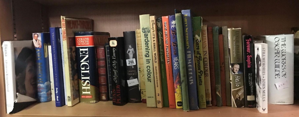 SHELF OF HARDBACK BOOKS