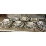 QTY OF INDIAN CHINA INCL; PLATES,BOWLS, JUG ETC