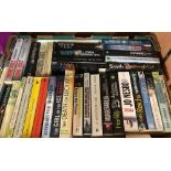 CARTON OF PAPERBACK BOOKS MOSTLY FICTION
