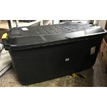 PLASTIC STORAGE BOX WITH CONTENTS