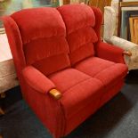 RED 2 SEATER SETTEE