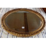 OVAL GILT FRAMED MIRROR