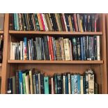 3 SHELVES OF HARDBACK & PAPERBACK BOOKS A NUMBER RELATING TO THE LIFE AND TIMES OF ADMIRAL
