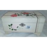 MUSIC JEWELLERY BOX WITH QTY OF COSTUME JEWELLERY