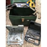 3 CARTONS OF DRILL BITS, SAWS, HACK SAWS ETC