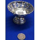 A SILVER SWEET DISH - B'HAM 1932