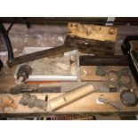 QTY OF PERIOD WOODEN HAND TOOLS