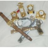 BAG OF WATCHES AND OTHER DECORATIVE ITEMS