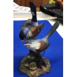 ROYAL CROWN DERBY FIGURE OF 2 BIRDS TITLED FAIRY WREN