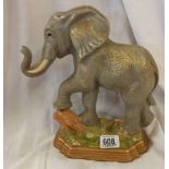 CAST IRON ELEPHANT DOOR STOP, 9''HIGH