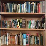 3 & HALF SHELVES OF PAPERBACK & HARDBACK BOOKS, LADYBIRD BOOKS, PENGUIN PAPERBACKS & OTHERS