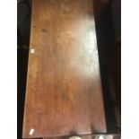 MAHOGANY CARVED SIDE TABLE WITH 2 DRAWERS & BRASS HANDLES MAKER BREW & CLARICE, FINSBURY