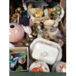 CARTON OF CHINA, DOLL ETC