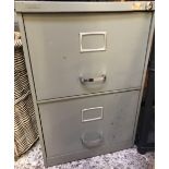 METAL TWO DRAWER FILING CABINET