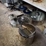 SHELF OF POTS & PANS