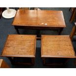 OAK LONG NEST OF 3 TABLES