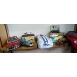 CARTON OF ASSORTED VEHICLES TIN PLATE & PLASTIC