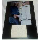 BOB GELDOF SIGNATURE WITH PHOTOGRAPH WITH NELSON MANDELA