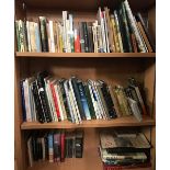 3 SHELVES OF HARDBACK & PAPERBACK BOOKS INCL; TRAVEL, ART ETC