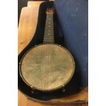 2 BANJO'S - 1 - CASED BELIEVED ORIGINAL BOX, DULCETTA OF LONDON FROM JOHN GREY & SON'S - 2 - WITH