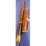 PARKER SONNET 'FIREDANCE' FOUNTAIN PEN W/18ct MED. NIB