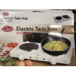 QUEST ELECTRIC TWIN HOB - LARGE 1500W, SMALL 1000W