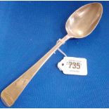 A GEORGE III SILVER TABLE SPOON, LONDON 1811 BY R.R
