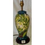 MOORCROFT TABLE LAMP WITH SHADE (21'' TOTAL HIGHT)