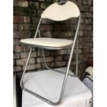 14 METAL FRAMED FOLDING CHAIRS