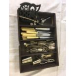 QTY OF CUTLERY BOXED & 1 IN CANTEEN