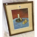 PICTURE OF MICE BY DAVID ANDREWS. ''LIGHTING UP TIME'' SIGNED