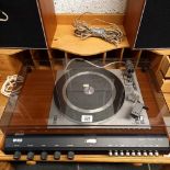 EKCO SOUND PROJECT ZU5J SWEDISH TURN TABLE WITH RADIO & SPEAKERS