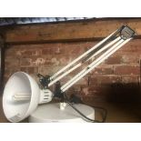 WHITE ANGLEPOISE LAMP ON STAND