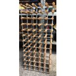 WOOD& METAL WINE RACK FOR 60 BOTTLES